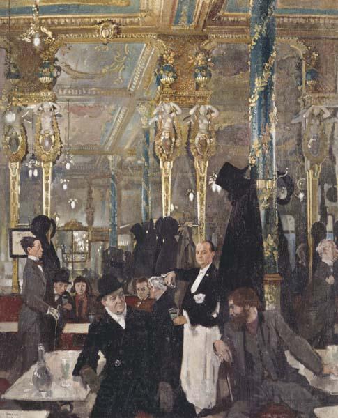 Sir William Orpen Cafe Royal Norge oil painting art